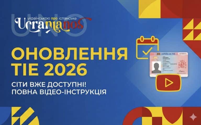 Оновлення TIE для українців в Іспанії 2026